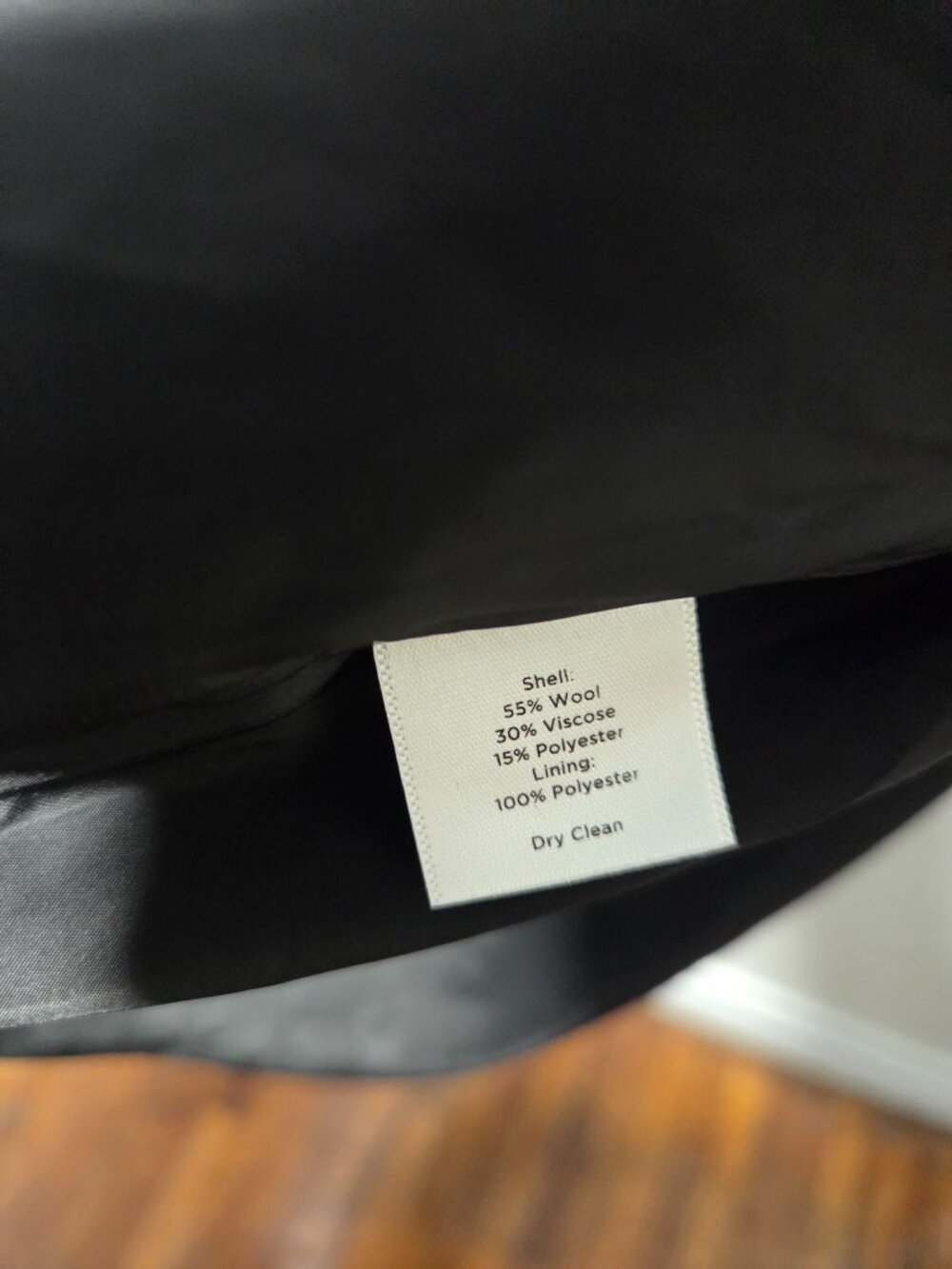 Black Talbots Embroidered Wool Blend Lined Maxi Skirt - Picture 5 of 5